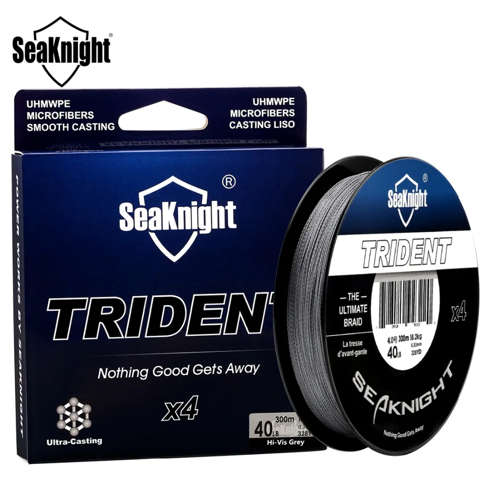 Nunatak جديد ترايدنت 300 متر 328Yds الصيد خط مضفر 4 ستراند 8-80LB متعددة خيوط PE موضوع الملح المياه حبل الصيد