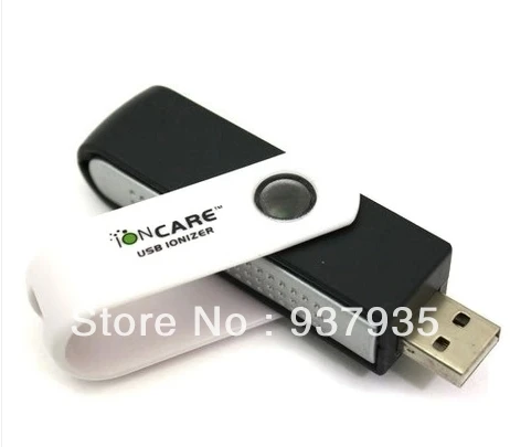 Free shipping mini portable rotatable USB oxygen bar Anion Ionizer cleaner for office home car auto | Бытовая техника