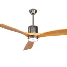 52-дюймовый античный потолочный вентилятор свет с пультом дистанционного управления минимализм современный Вентилятор Стиль светодиодный светильник твердый 3 деревянные лопасти 52 дюйма