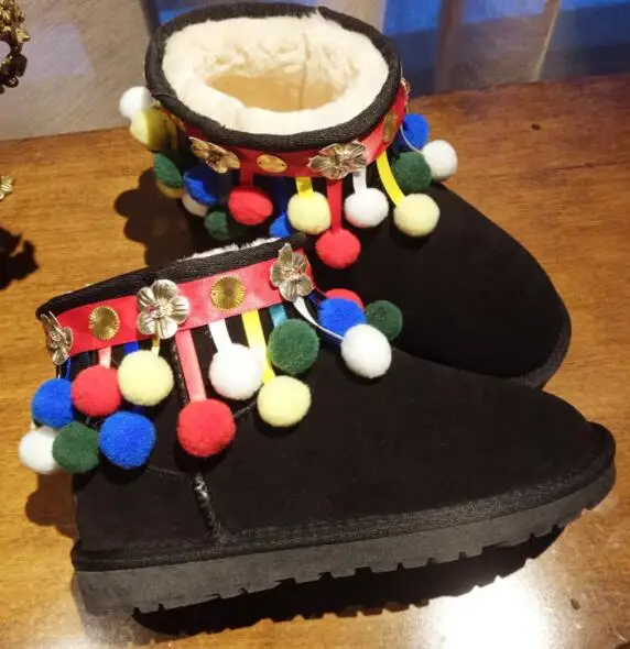 Et Low Heavy D'hiver Automne Boule Neige National Femelle Bas Bottes Poils 2018 Dans Nouvelle Main Plat Métal De Tube Le Gland nkwP0O