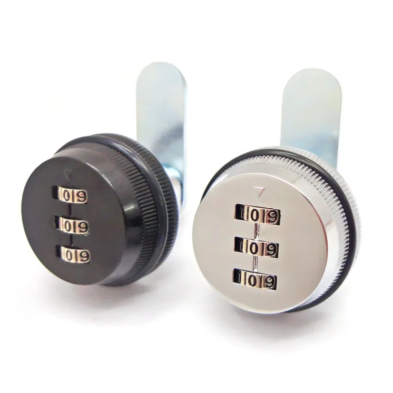 

Alloy Code Combination Cam lock Keyless Post Mail Box Cabinet RV 3 Dial black