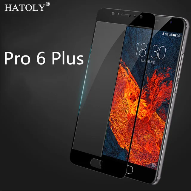 Закаленное стекло для Meizu Pro 6 Plus 1 шт. защитная пленка с закругленными краями Pro6