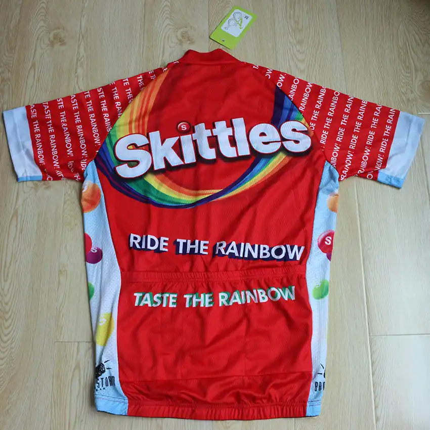 skittles cycling jersey