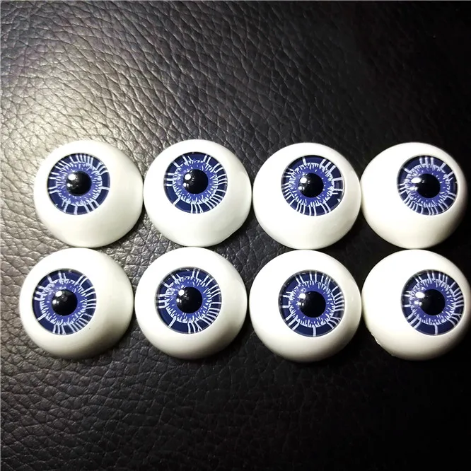 4 пар/лот кукла глаз 20 мм реальные реборн акриловые кукольные глаза Высокое качество аксессуары микс 4 цвета полукруглые Bjd глаза для игрушек - Цвет: blue color