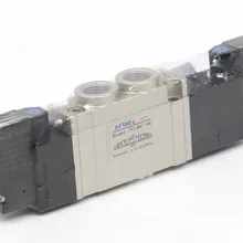 5 способ пневматический Соленоидный клапан 7V130C-06E050/DC12V 1/" Порт Airtac двойная катушка закрытого типа воздушный регулирующий клапан 0,15~ 0.8Mpa