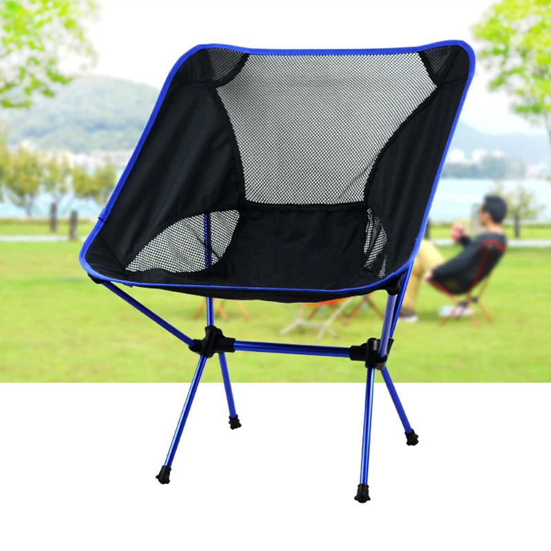 

Super Light Outdoor Foldable Chair For Fishing Camping High-quality Folding Stool Beach Chair Silla Plegable HW272
