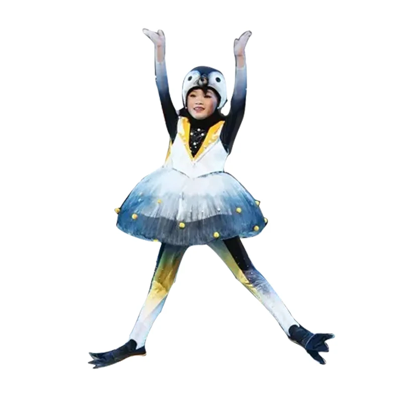 Little Penguin Adventure Children's Costumes 61 Animal Shape Dancing Costumes New Cartoon Penguin Performance