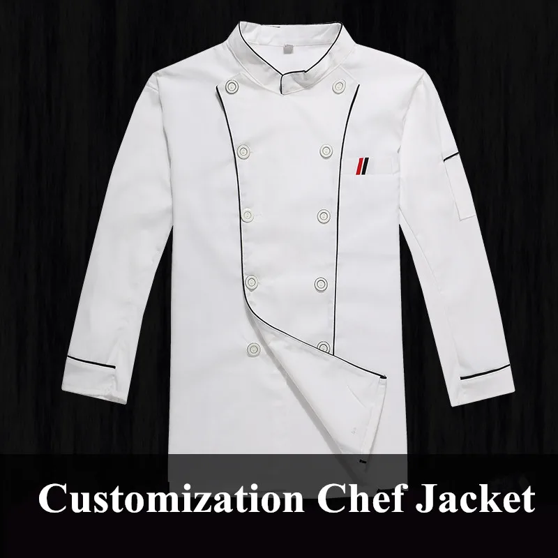 Women and Men Chef Coat Culinary Chef Jacket Lightweight Poly Cotton