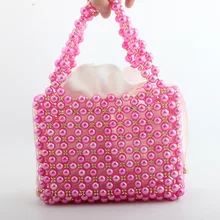 Роскошная Брендовая женская сумочка ручной работы с жемчугом, Женская акриловая сумка-мессенджер, вечерняя Свадебная сумка, модная