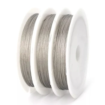 

1roll DIY Beading Wire DIY Jewelry Making Cord String 0.3/0.38/0.45/0.5/0.6mm Steel Wire Handmade Jewelry Accessories Gifts