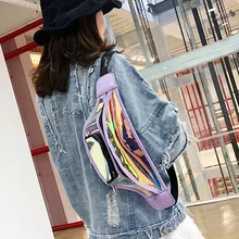 Стиль ПВХ желе сумка через плечо прозрачная Конфета цвет Женская модная сумка лазерные сумки на плечо sac прозрачный femme#5