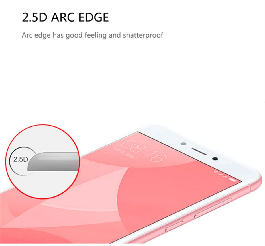 2 шт. 2.5D 9H полное покрытие закаленное стекло для Xiaomi Redmi 4X защитная пленка Защитное