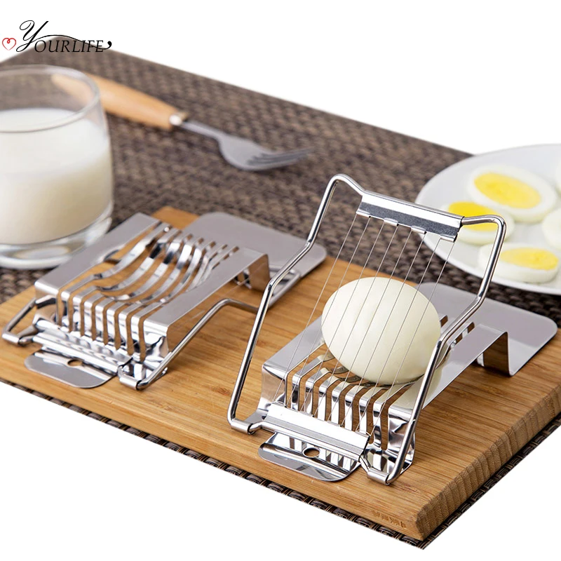 

OYOURLIFE Stainless Steel Egg Slicers Multi-function Egg Luncheon Meat Fruit Cutter Cooking Gadgets Kitchen Accessories