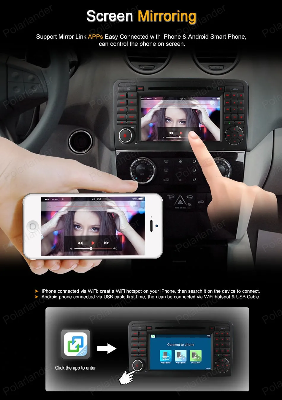 Flash Deal Android4.4 Car DVD Quad Core For M/ercedes ML W164 W300 ML350 ML450 ML500 GL X164 G320 GL350 GL450 GL500 radio 13