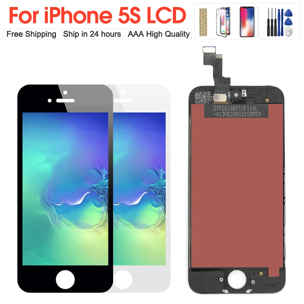 

Grade AAA+++ Display for iphone 5s LCD digitizer assembly touch screen No Dead Pixel with repair tools replacement for iphone5s