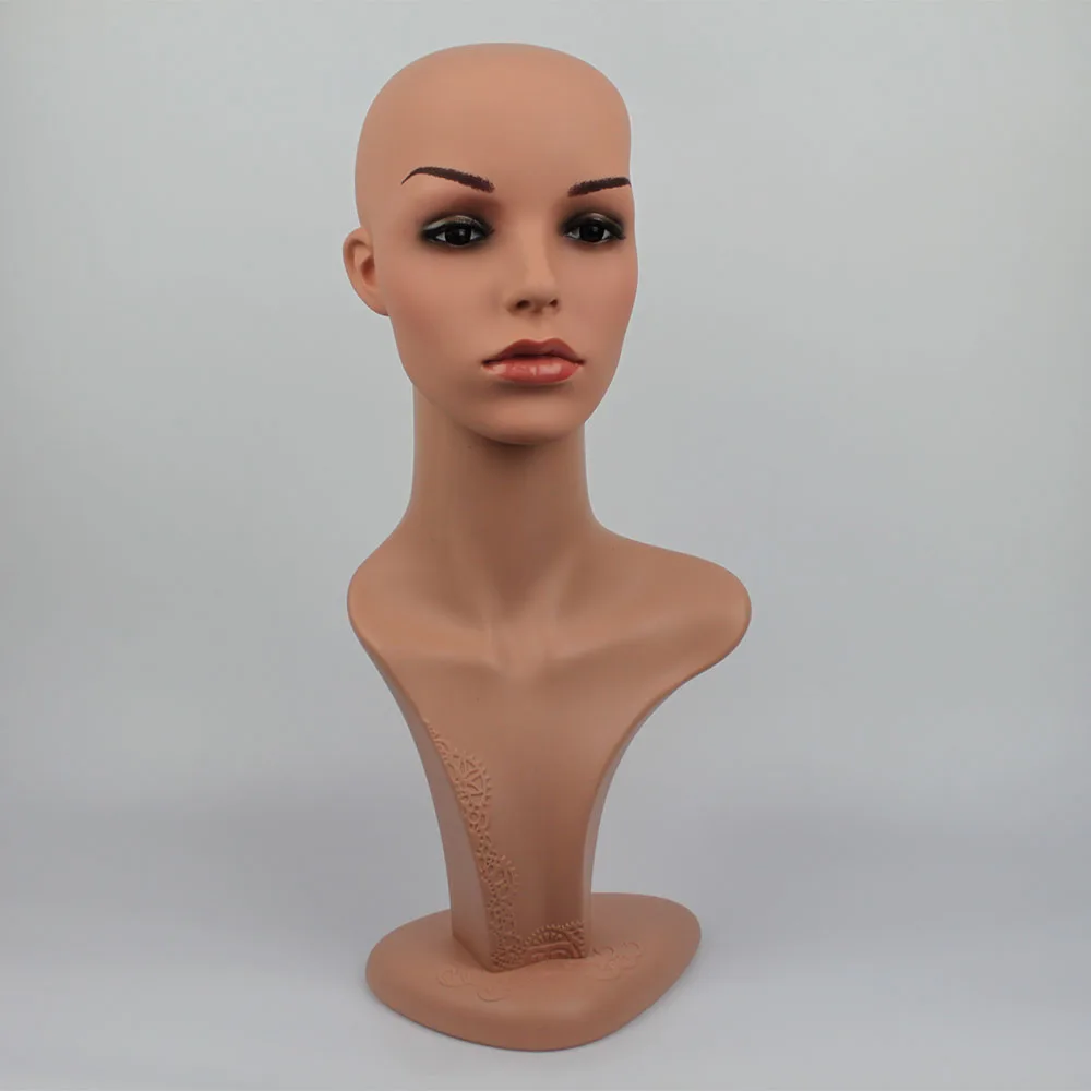 Высокое качество PE реалистичный манекен женщина головы париков D5 FIR|mannequin dummy head|wig