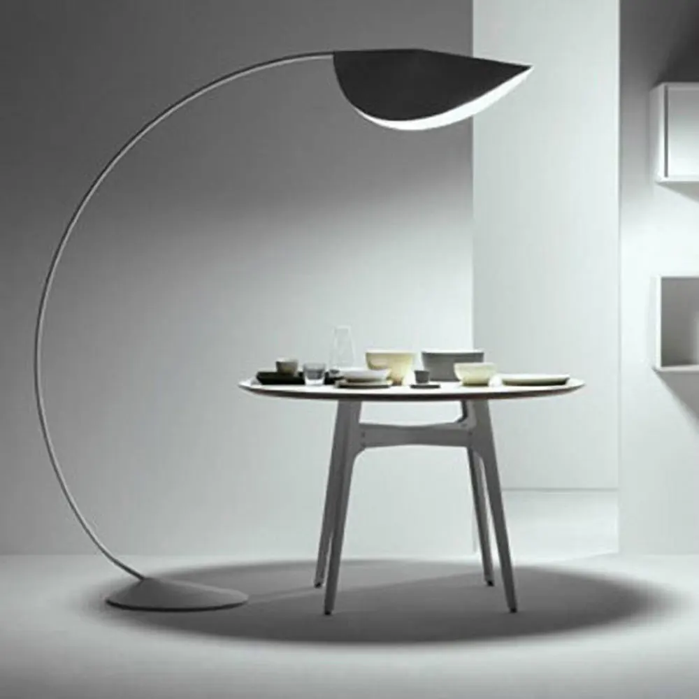 Projet industriel art décoration lampadaire moderne debout concepteur de lumière noir jaune blanc led lampes de