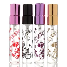 Новые 8 шт./лот 5 мл мини милый мальчик и девочка стекло Parfum бутылки с алюминиевым насосом распылитель на День святого Валентина