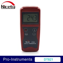 Цифровой термометр Nicety DT821-50~ 1300C ручной измеритель температуры термометр с термопарой типа K GR