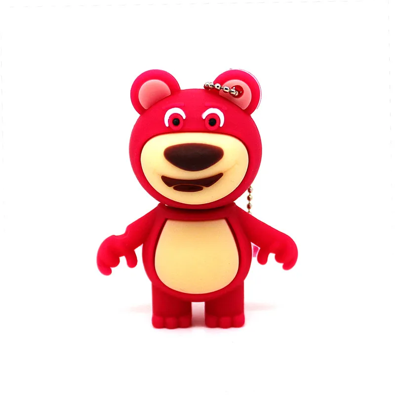 Мультяшный флеш-накопитель История игрушек USB флеш-накопитель Lotso 4GB 8GB клубничный медведь 16G 32GB карта памяти 64GB U диск Pendrive