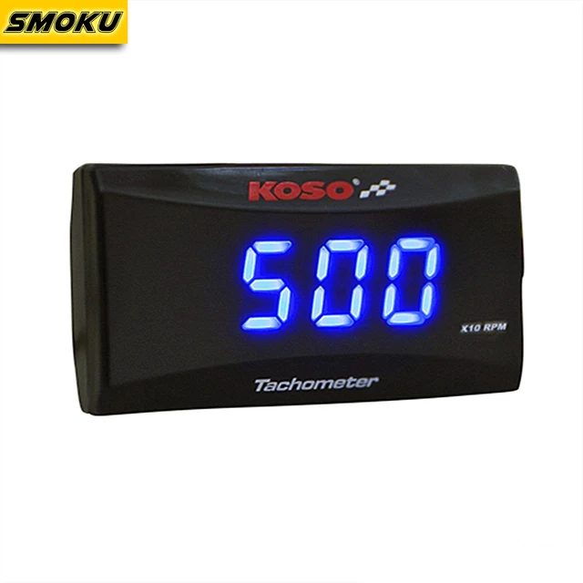 US $17.58 Koso Mini RPM Meter Digital Square LCD Display Engine Tach Hour Meter Tachometer Gauge for Racing M