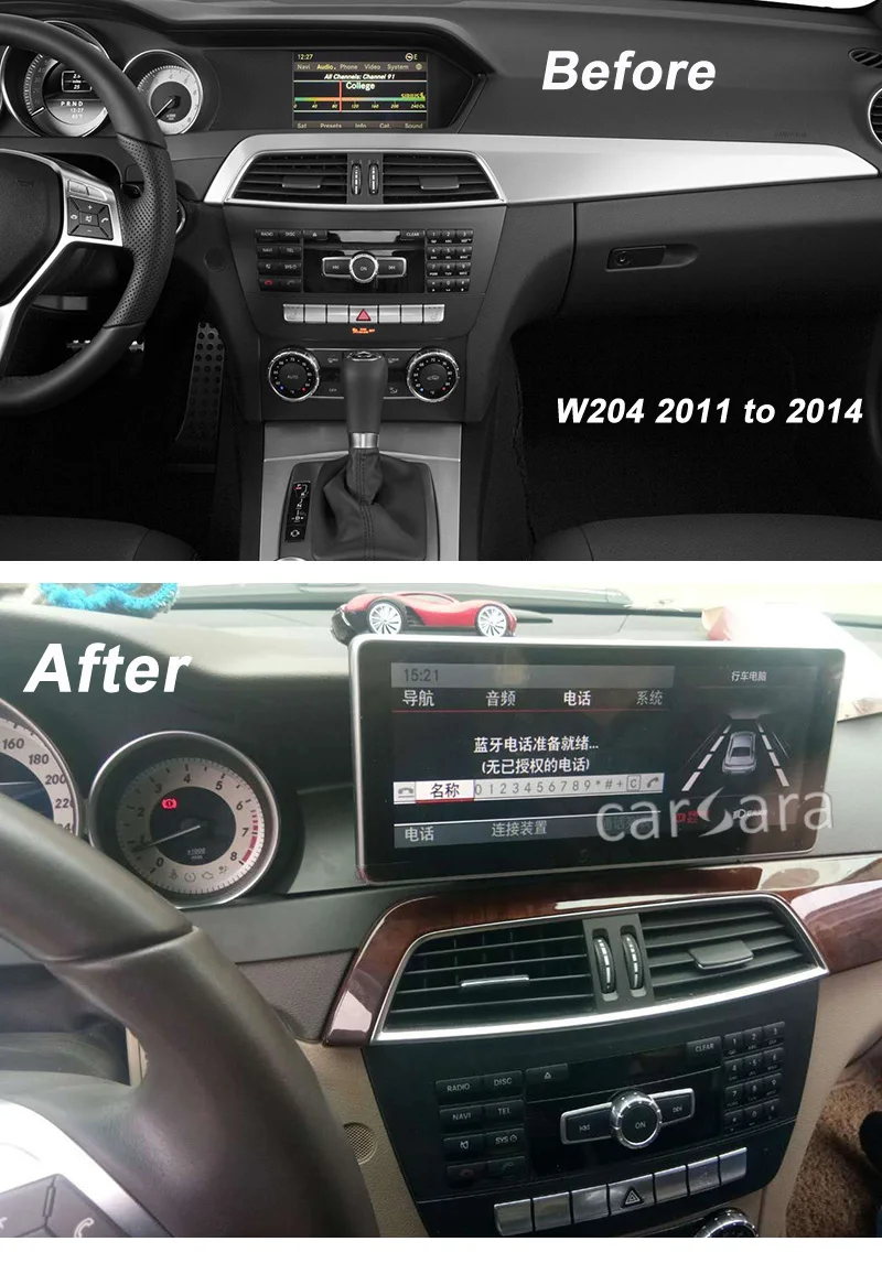 Cheap W204 Radio Screen Car Tablet 10.25 Android Monitor Dashboard Facelift  for C Class 2011 2012 2013 2014 0