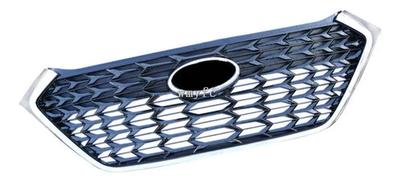 Гоночный автомобиль гриль для гоночного автомобиля гриль для hyundai Tucson- решетка эмблемы ABS радиатор хромированная сетка украшение для