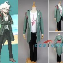 Аниме Супер Dangan Ronpa 2 DanganRonpa Nagito Komaeda Куртка Пальто Косплей Костюм Хэллоуин для женщин и мужчин