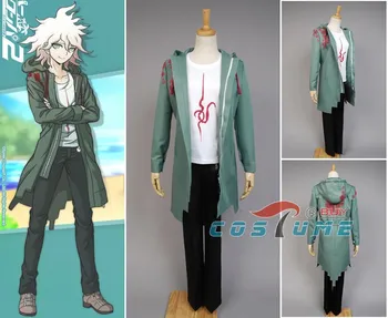 Anime Super Dangan Ronpa 2 DanganRonpa Nagito Komaeda Jacket Coat Cosplay Costume Halloween For Women Men