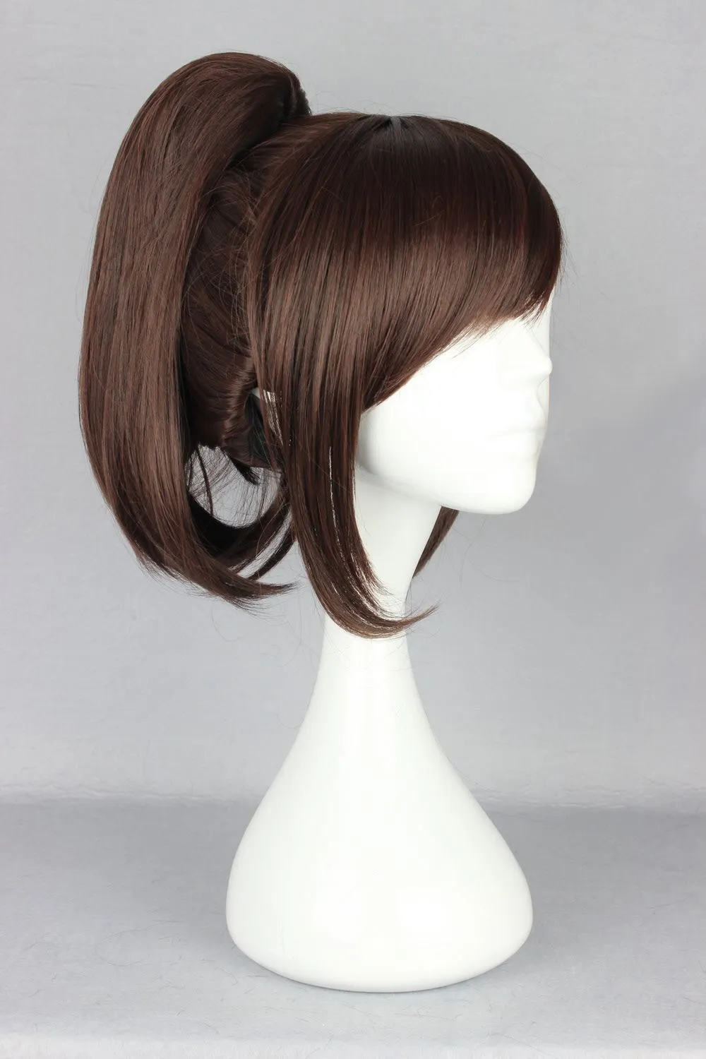 Ваш стиль короткий коричневый синтетический зажим для когтей поддельные волосы конские Хвосты Косплей парики для женщин натуральные волосы парики высокотемпературное волокно - Цвет: Коричневый