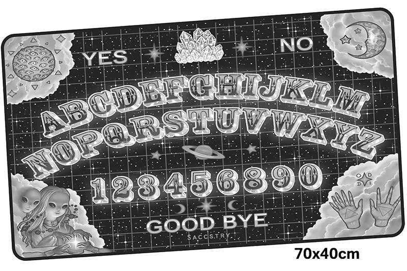 Ouija доска геймерский коврик для мыши 700x400X3 мм игровой коврик для мыши подарок на Хэллоуин аксессуары для ноутбука ПК коврик для ноутбука эргономичный коврик