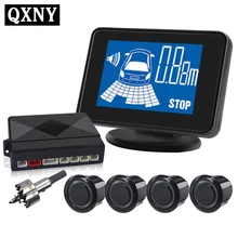 4/sensori di NY2309 Auto LCD Sensore di Parcheggio Display del Kit per tutte le automobili di parcheggio rilevatore di auto di assistenza al parcheggio sensore di parcheggio