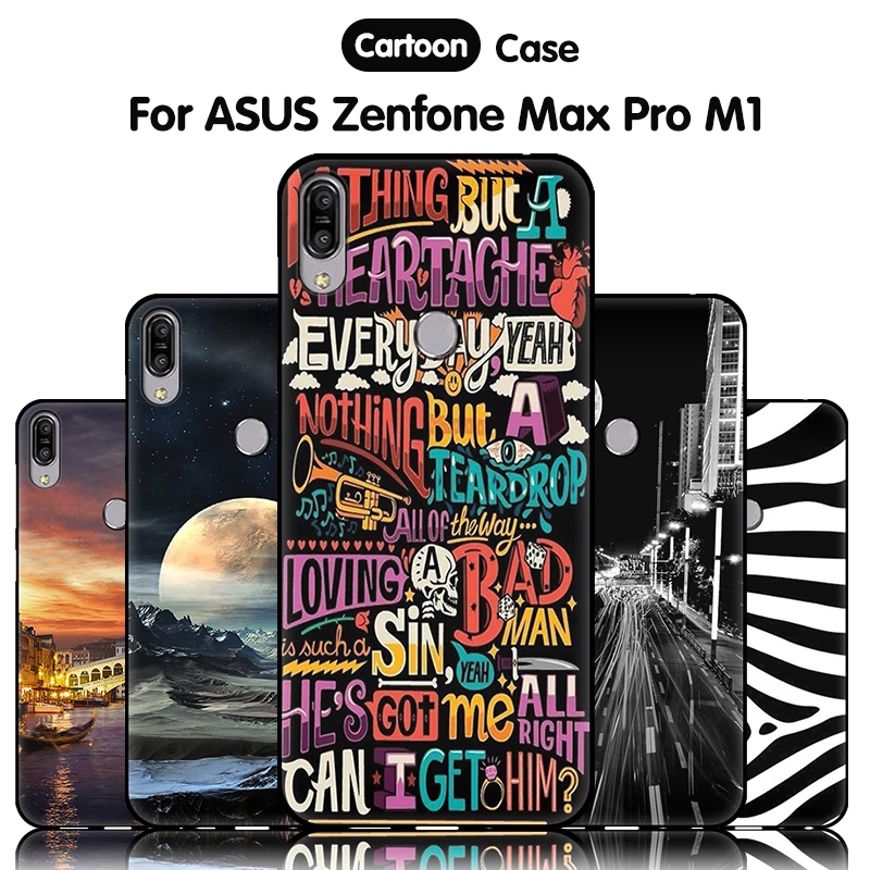 

JURCHEN Case For ASUS Zenfone Max Pro M1 ZB601KL Cover Soft Silicone Phone Cover For ASUS Zenfone Max Pro M1 ZB602KL Case 5.99"