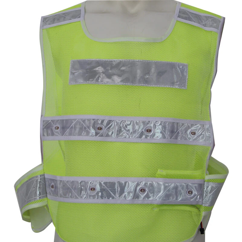 

LED Light Reflective Safety Vest Outdoor LED Light Signal Warning Vest Outdoor Running / Night Walking / Riding Vest BX010a