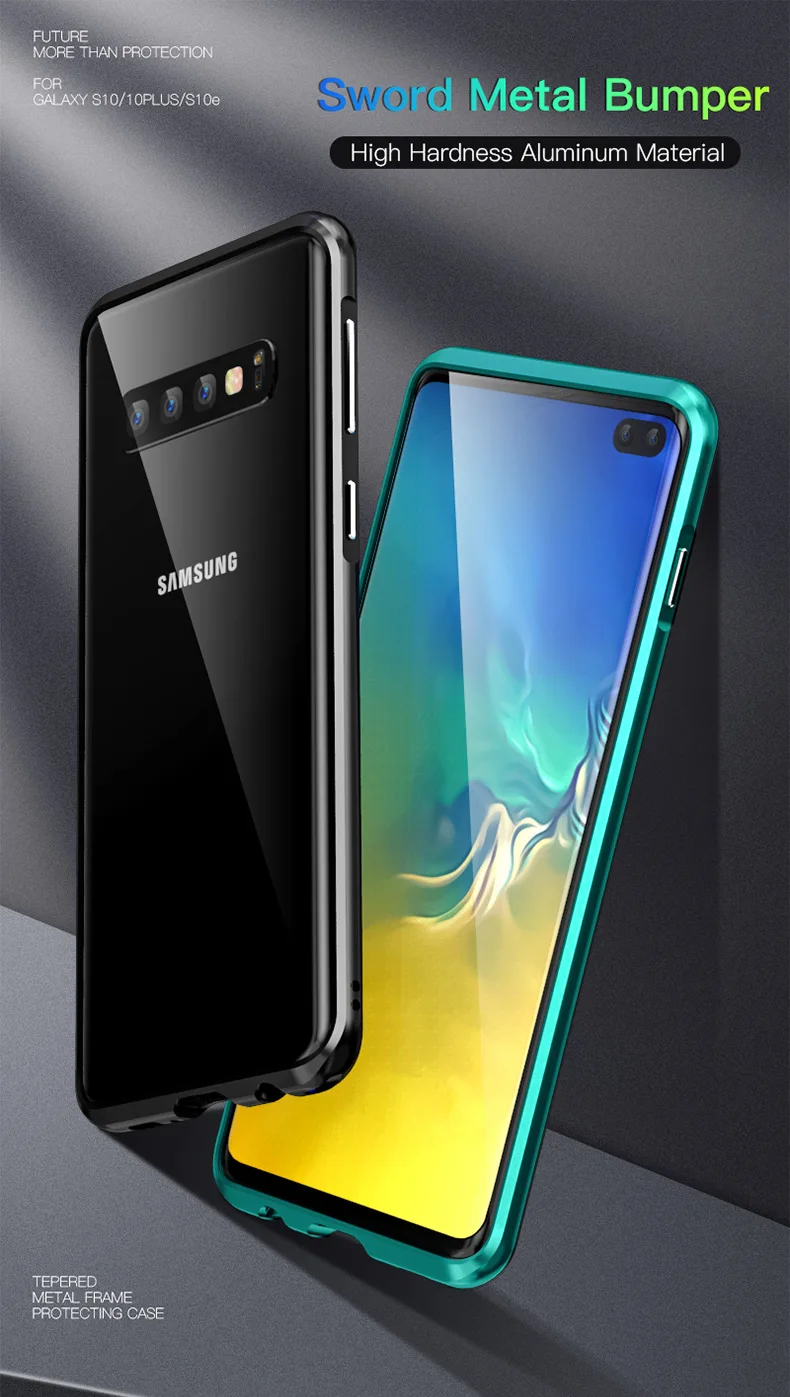 Металлический бампер Luphie для samsung Galaxy S10 Plus E противоударный жесткий чехол для телефона Алюминий бампер для samsung S10 чехол защитный чехол-бампер
