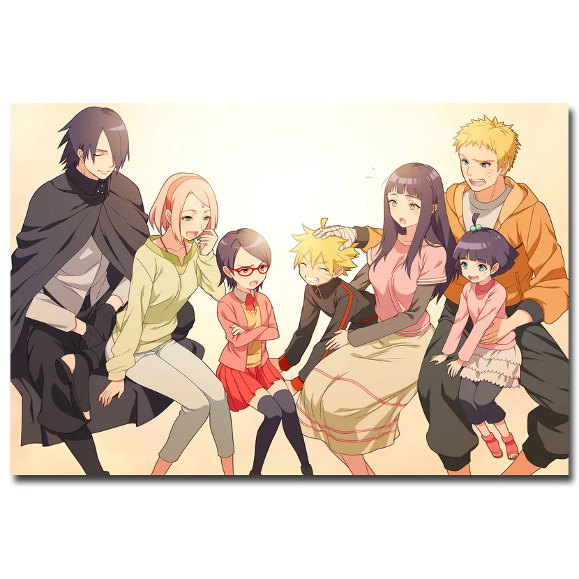 Художественный плакат NICOLESHENTING BORUTO NARUTO Shippuden из шелковой ткани с принтом 12x18 24x36