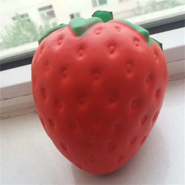 Big Jumbo Juicy Squishy Strawberry Fake Artificial Food Fruit Memory Foam Venting toys - Buyer Show 27