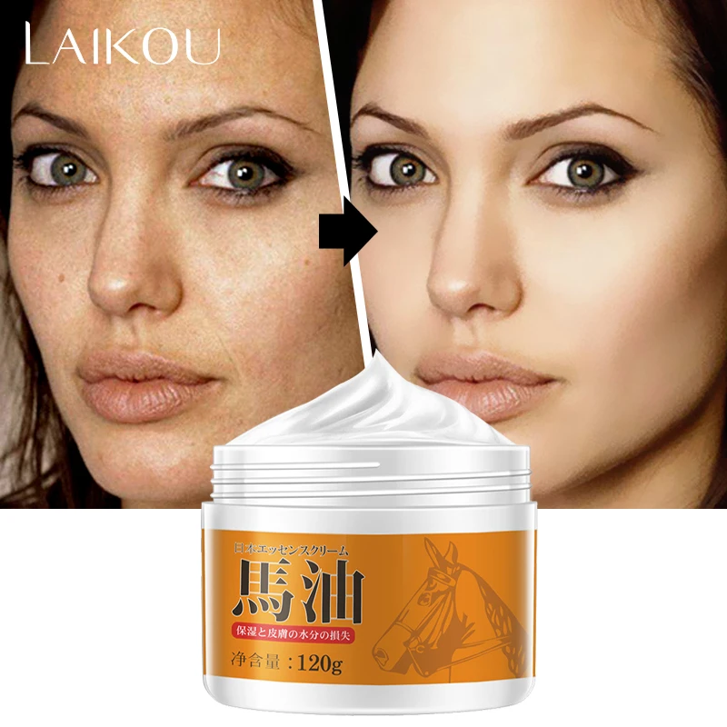 Face Moisturizers, Moisturizing Cream For Oily Skin Anti-Freckle Cream Strong Whitening Horse Oil Facial Cream Dark Spot  LAIKOU