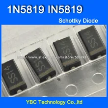 1000 шт./лот 1A/40V 1N5819 IN5819 SS14 SMA SMD диод Шоттки