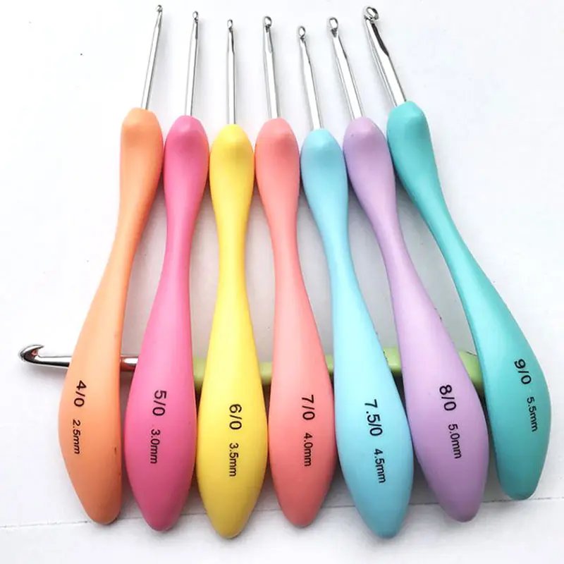 

8 Pcs/Set DIY Crochet Hooks Needles Stitches Knitting Craft Case Crochet Handmade set Weaving Tools Sewing Hooks Kit Supplies