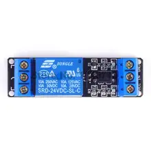 10PCS 1Channle Relay Module Relay Expansion Board 24V Low Level Triggered 1Way Relay Module for Arduino