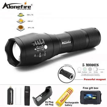 

AloneFire G700N XM-L2 T6 led flashlight lantern Waterproof Zoom Magnet Travel hunting hike torch AAA 18650 Rechargeable battery