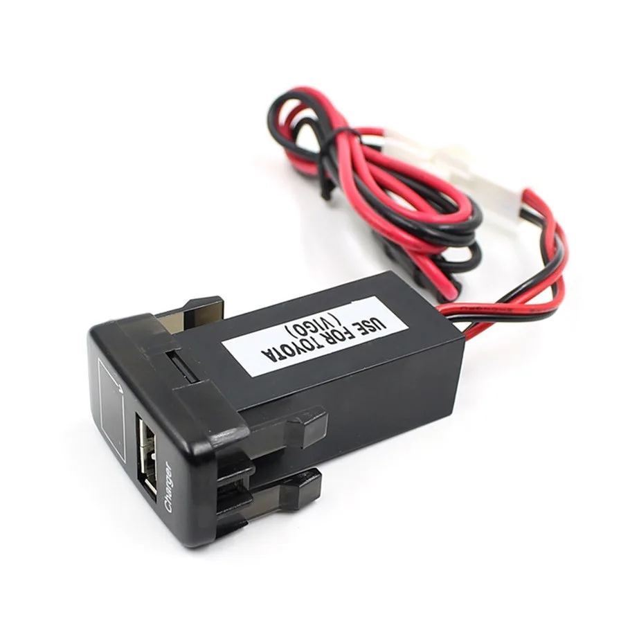 5 В 2.1A t/oyota V/igo автомобиля chargerauto приборной панели порт USB сотовый телефон адаптер