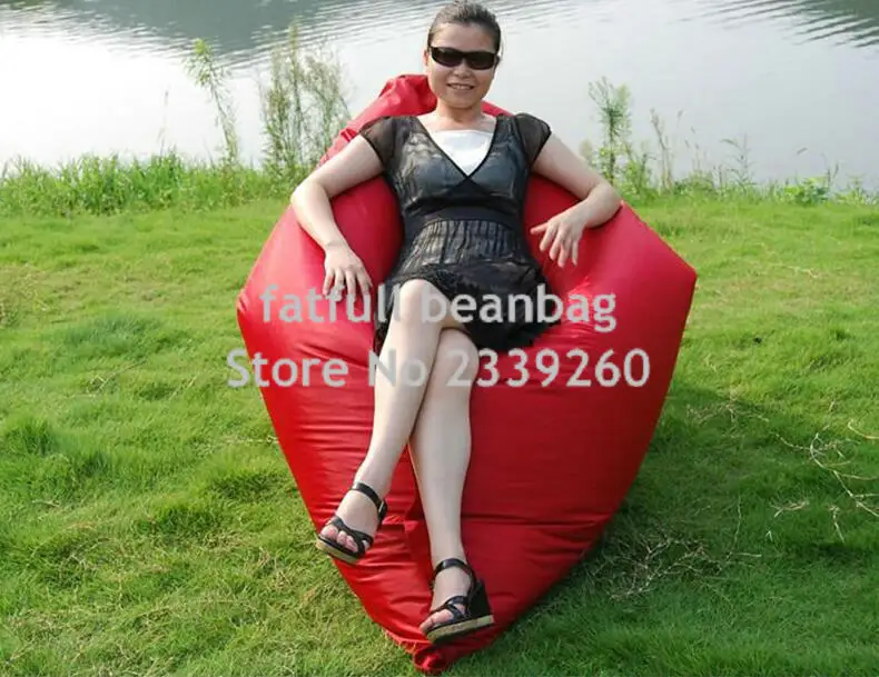 Cover only No Filler-high quality EXTRA LARGE bean bag lounge chair, Giant beanbag sofa cushion-no beans