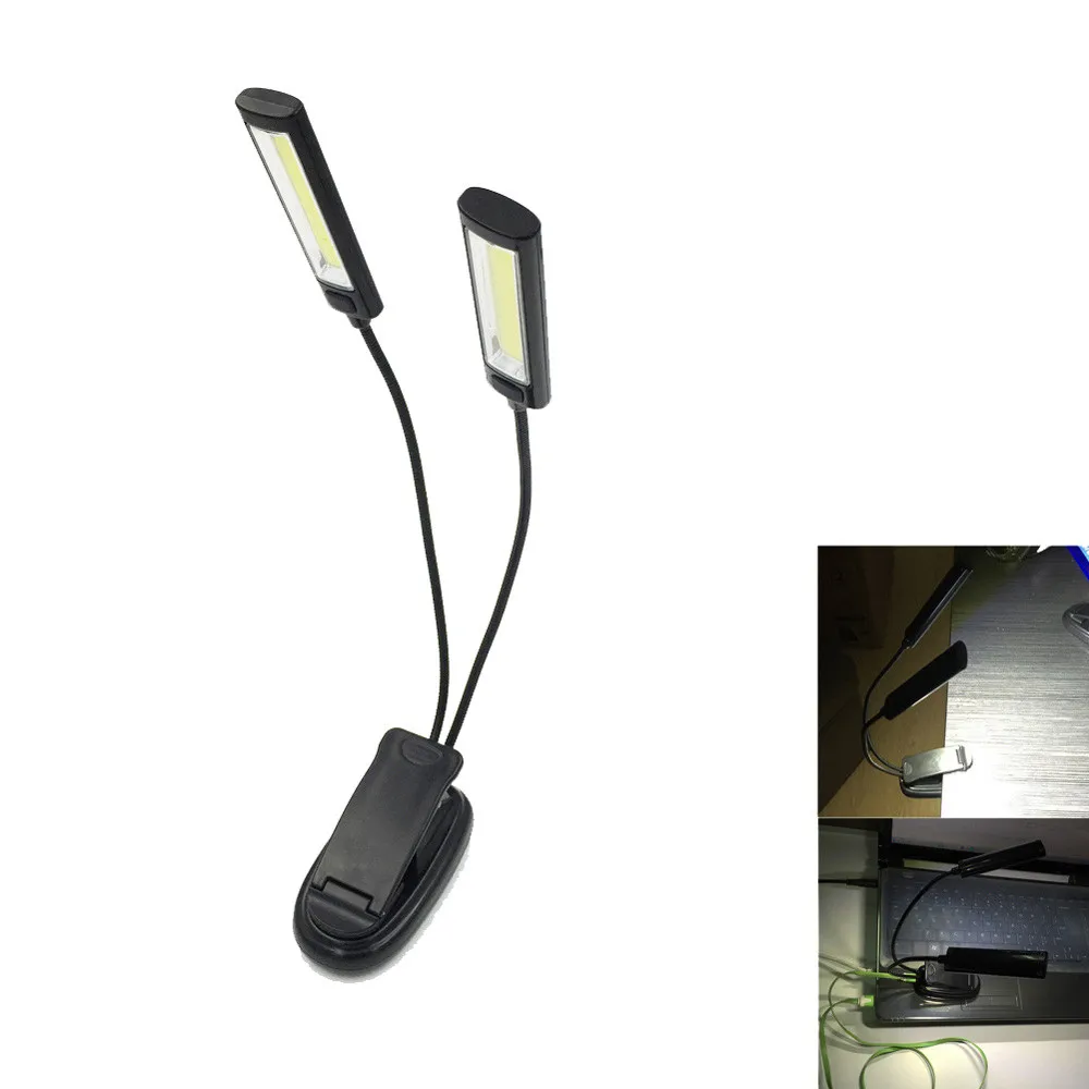 

Adjustable 2xCOB Flexible Clip Light Outdoor BBQ Lamp Reading Light Super Bright