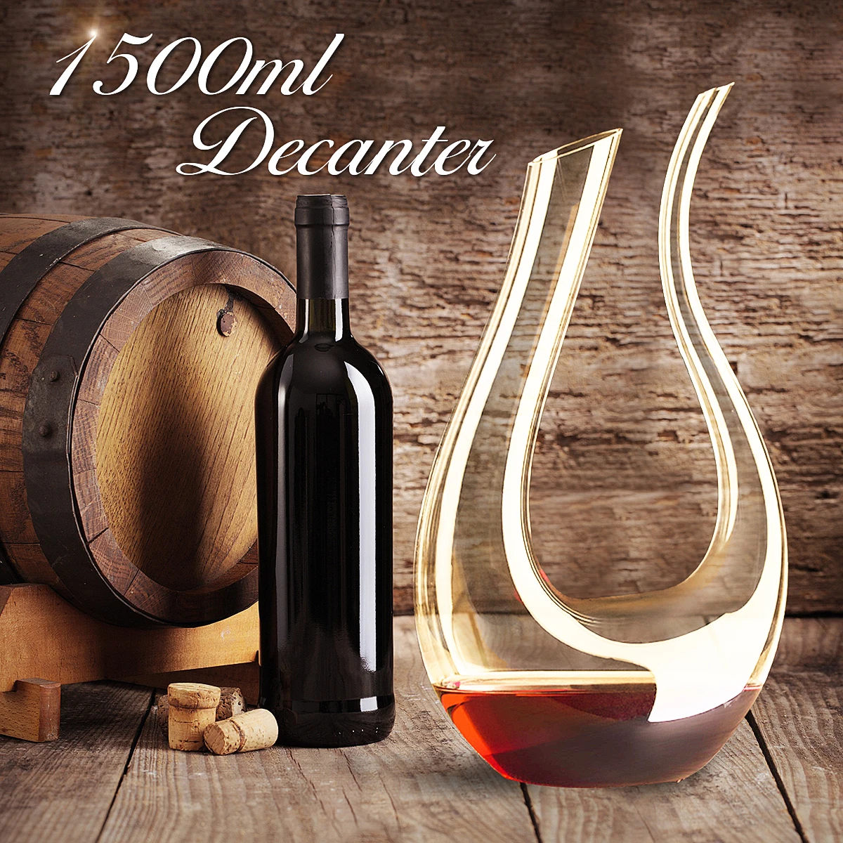 Buy 1500ML Crystal Decanters for Red Wine Pourer Glass