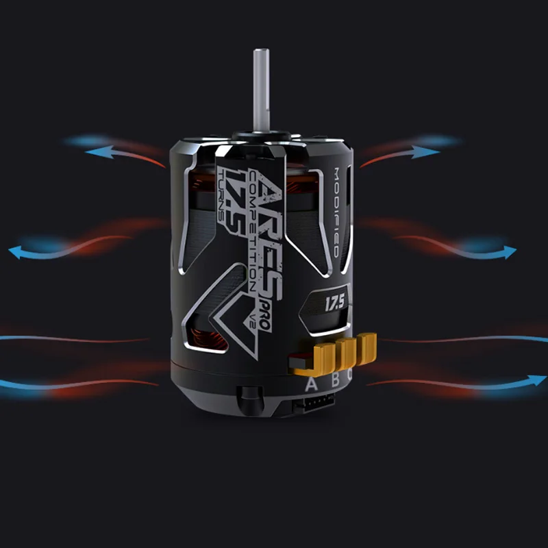 Сенсорный Бесколлекторный двигатель ARES PRO V2 мотор 1/10 для соревнований 17 5 т КВ