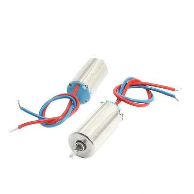 

2pcs DC Coreless Motors 6x12mm Body 1000RPM DC1.5V