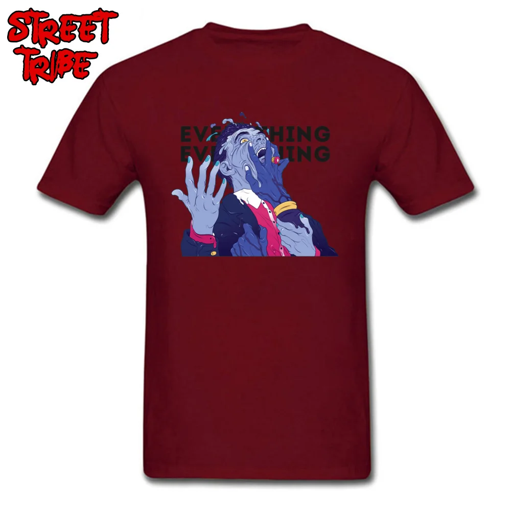 Everything Everything 3281 Top T-shirts Coupons Short Sleeve Street 100% Cotton O Neck Men Tops Shirt Tops Tees Summer/Autumn Everything Everything 3281 maroon