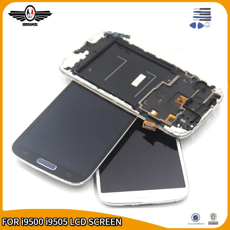 Подходит к Samsung galaxy s4 gt i9500 i9505 i337 ЖК дисплей с цифрователем сенсорного ввода в
